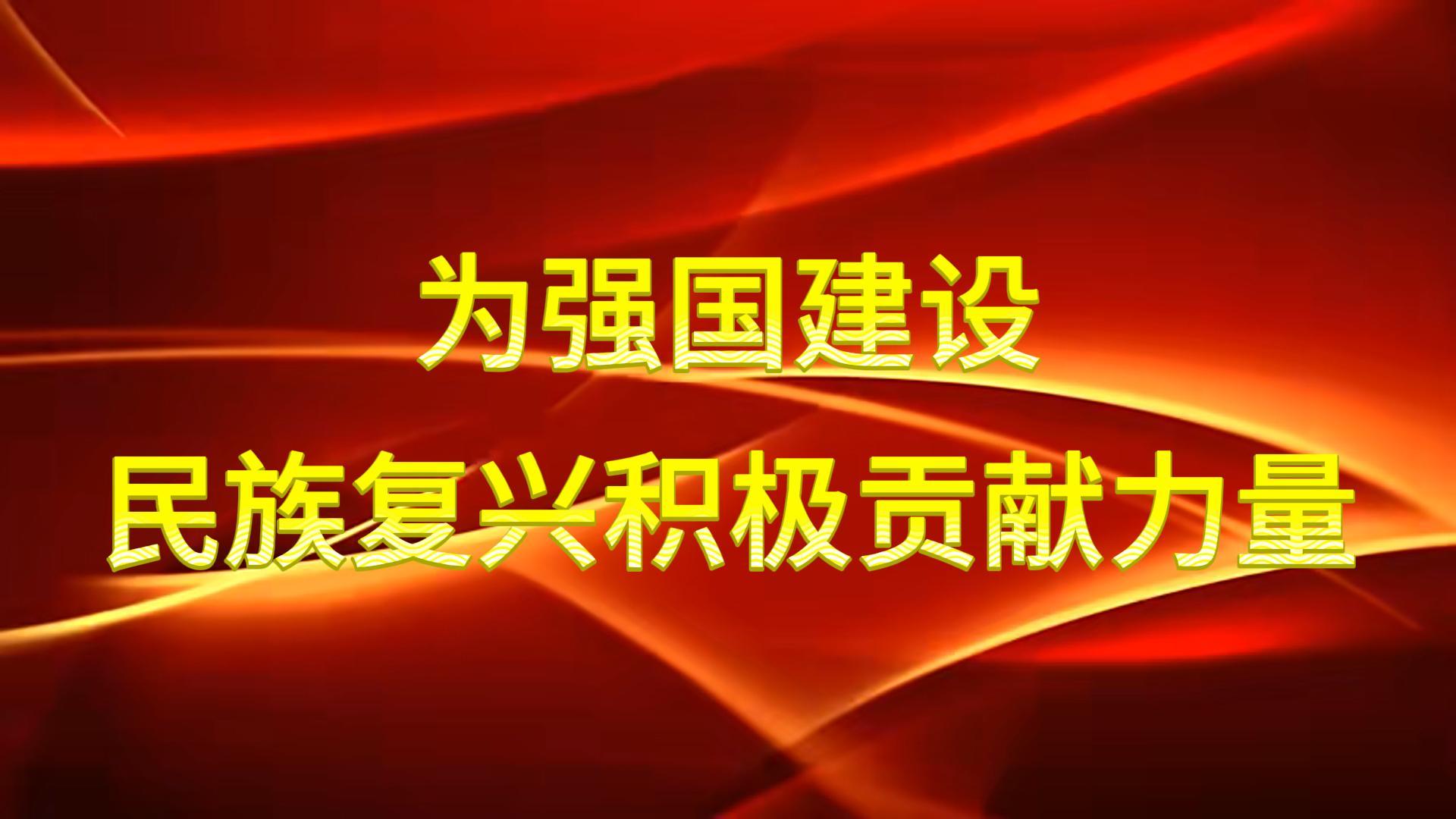 为强国建设、民族复兴积极贡献力量
